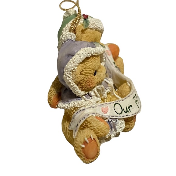 Cherished Teddies Our First Christmas Bear Ornament Priscilla Hillman Enesco - Picture 5 of 5
